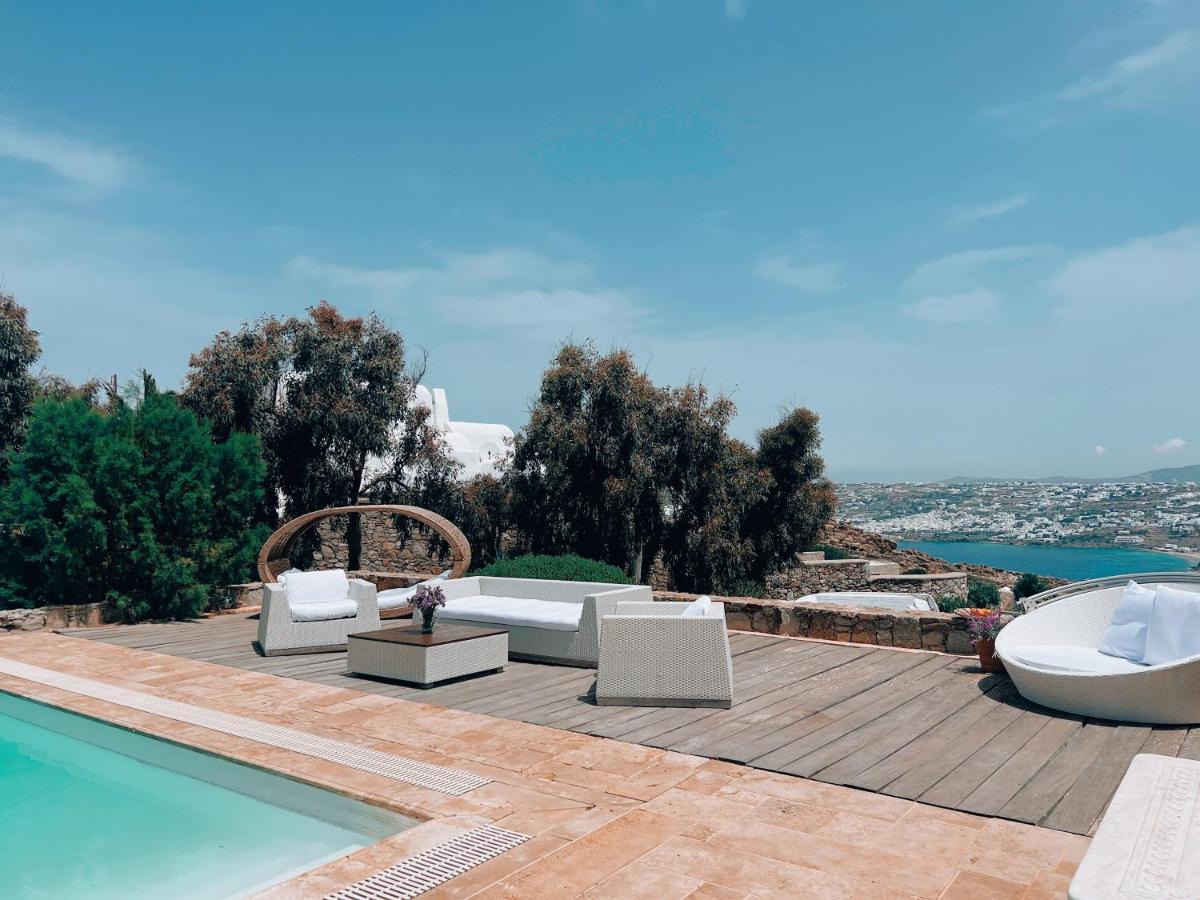 Dreamy Boho 5bed With Pool And Ocean View Mykonos Town
