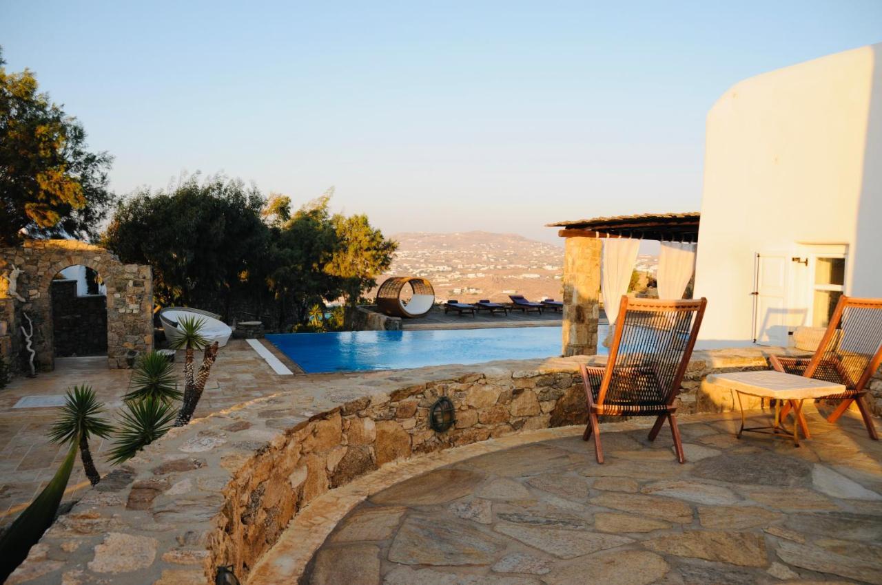 Dreamy Boho 5bed With Pool And Ocean View Mykonos Town